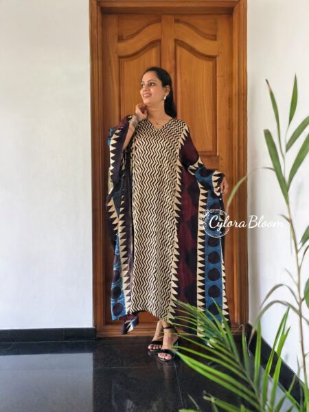 NOOR AJRAKH MODAL KAFTAN