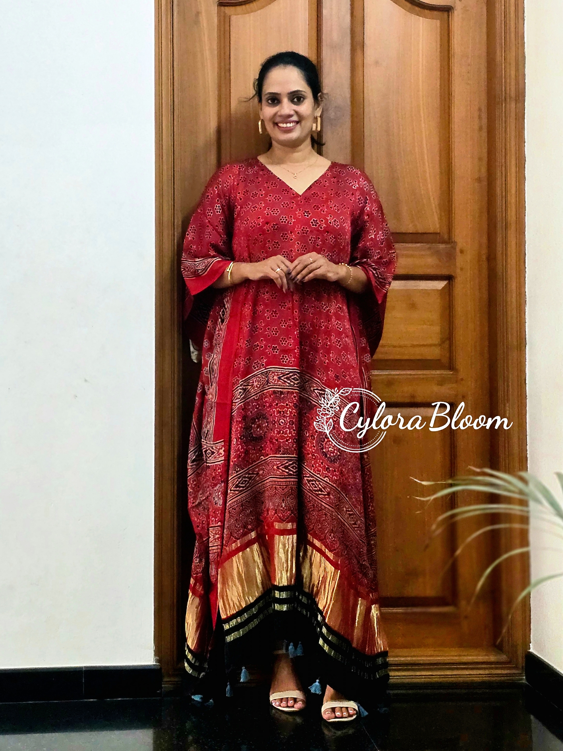 ZARIKA AJRAKH MODAL KAFTAN - Image 4