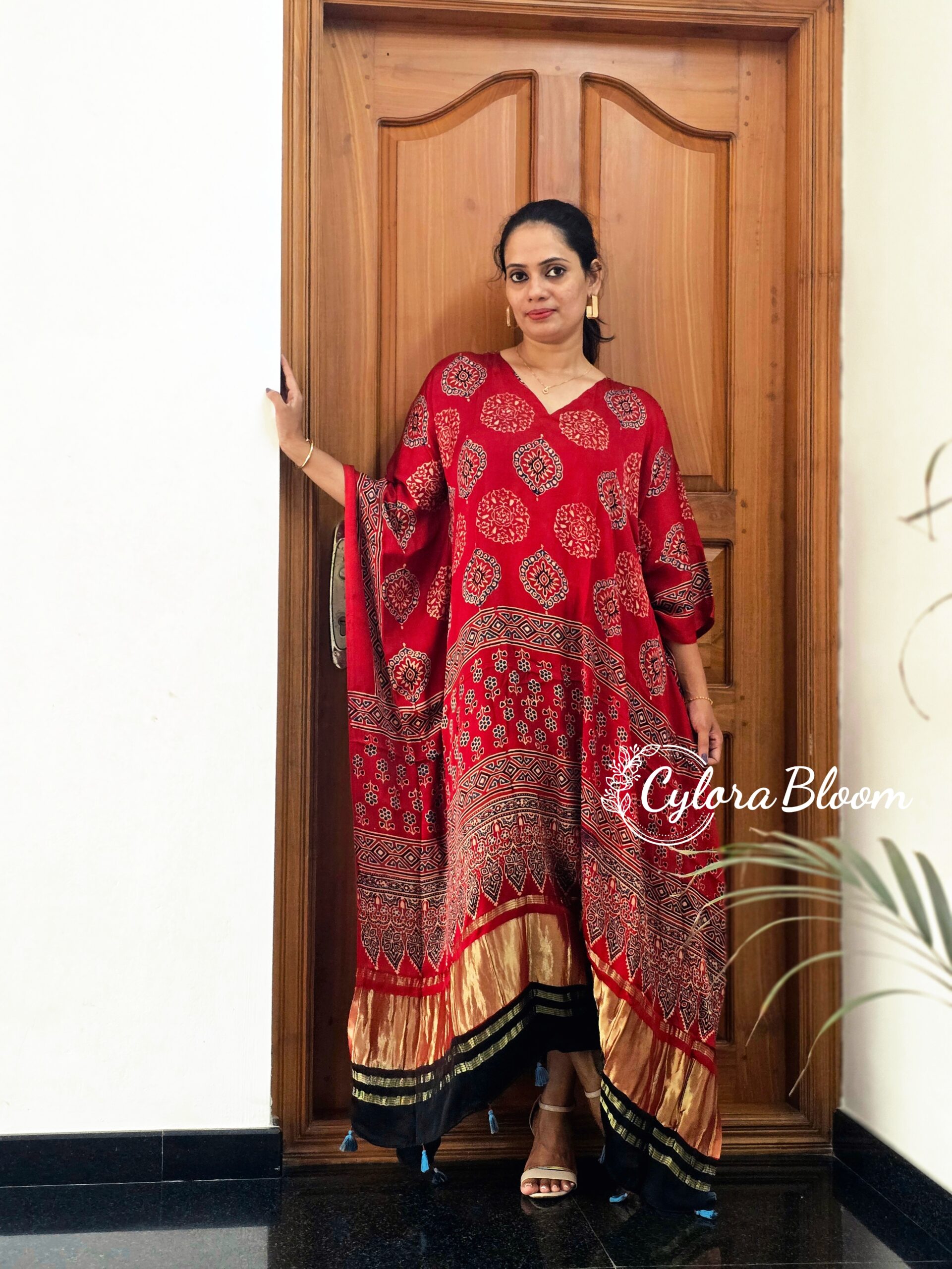 ZARIKA AJRAKH MODAL KAFTAN - Image 4
