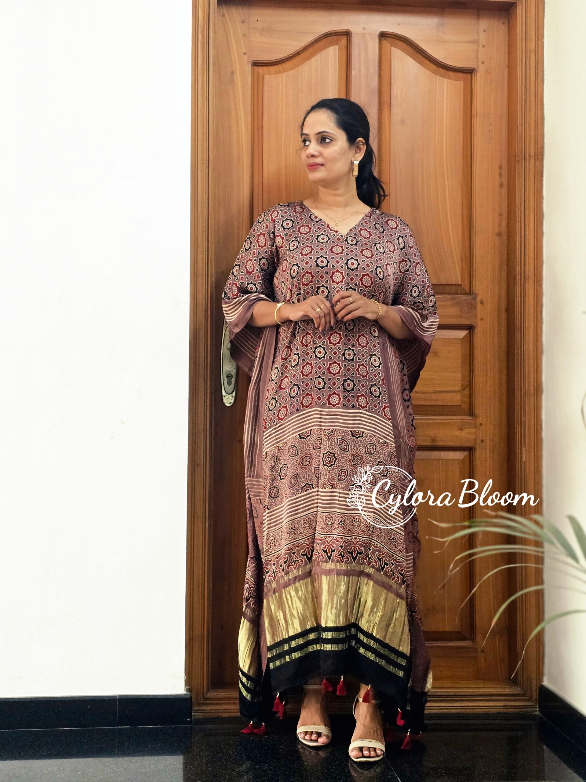 ZARIKA AJRAKH MODAL KAFTAN - Image 4