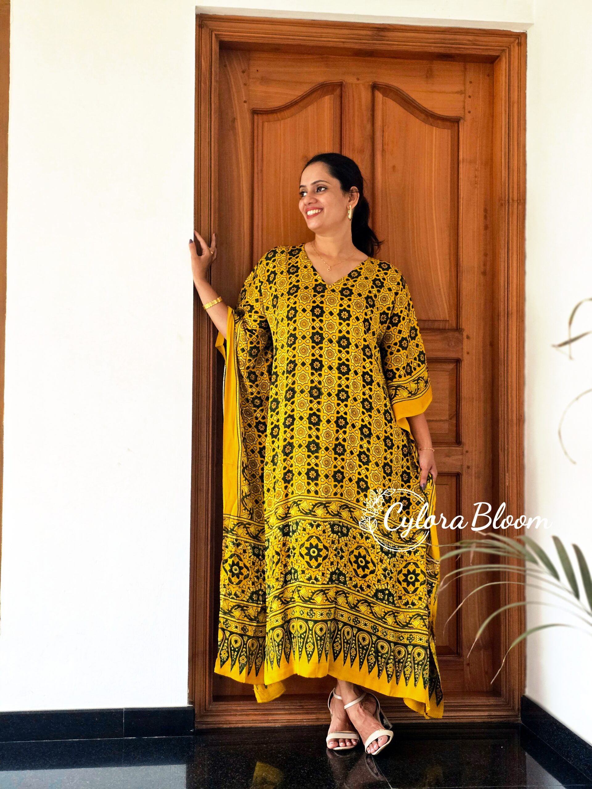 NOOR AJRAKH MODAL KAFTAN - Image 3
