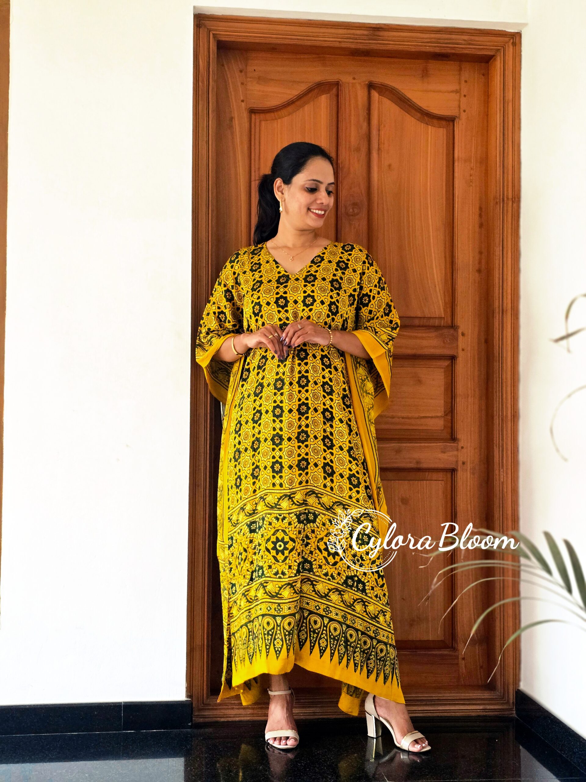 NOOR AJRAKH MODAL KAFTAN - Image 4