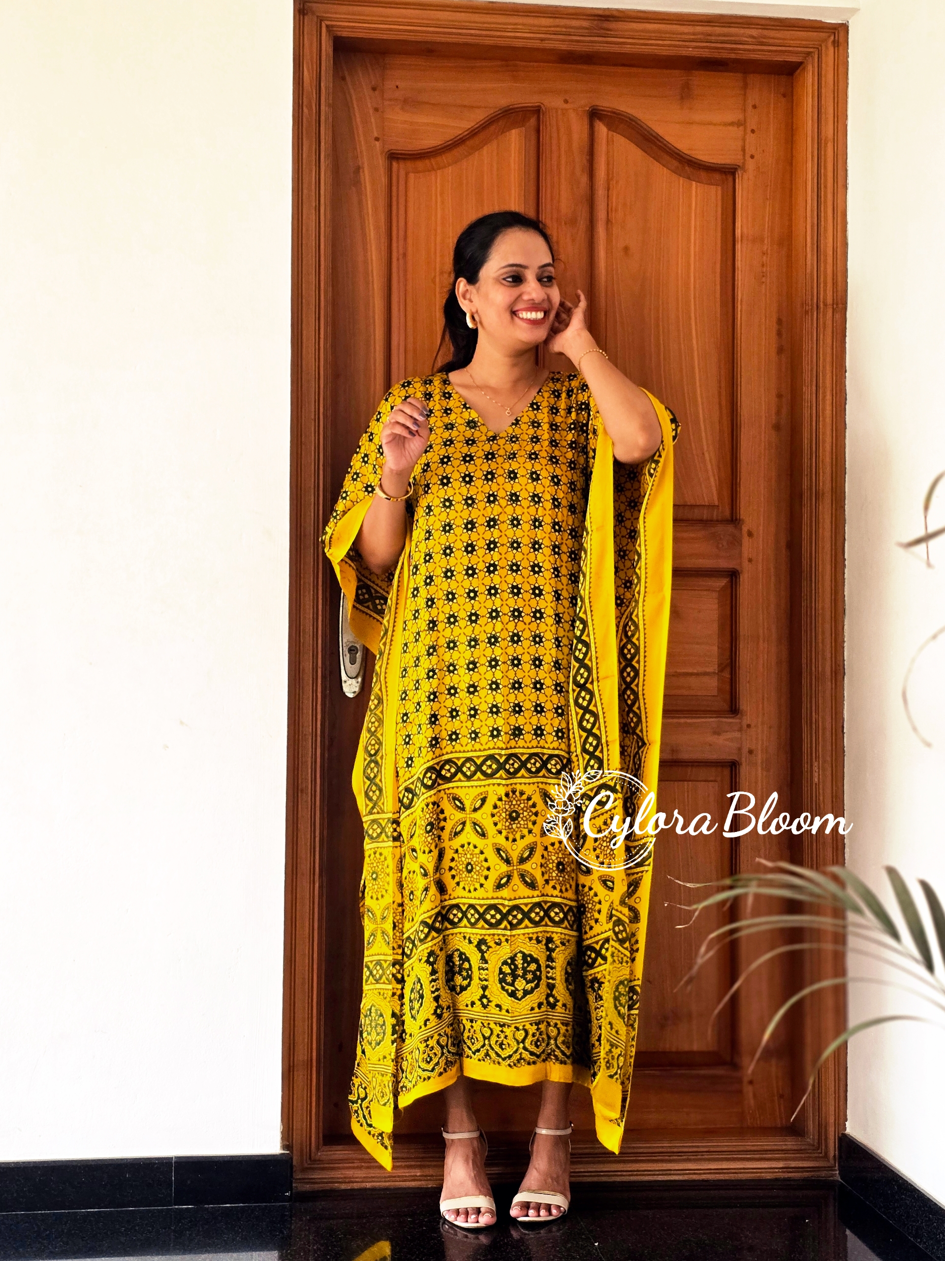 NOOR AJRAKH MODAL KAFTAN - Image 4