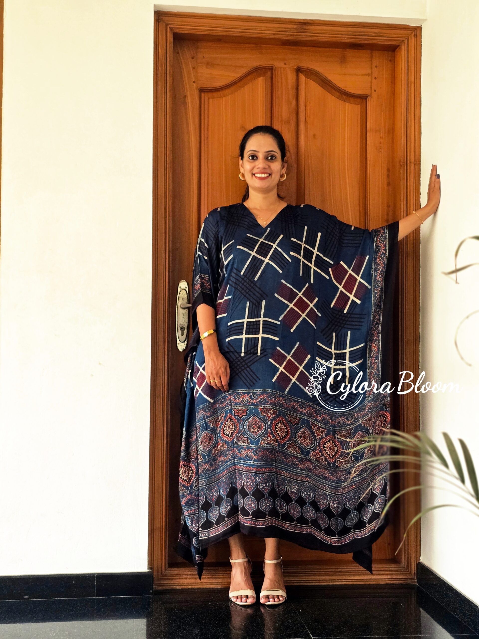 NOOR AJRAKH MODAL KAFTAN - Image 4